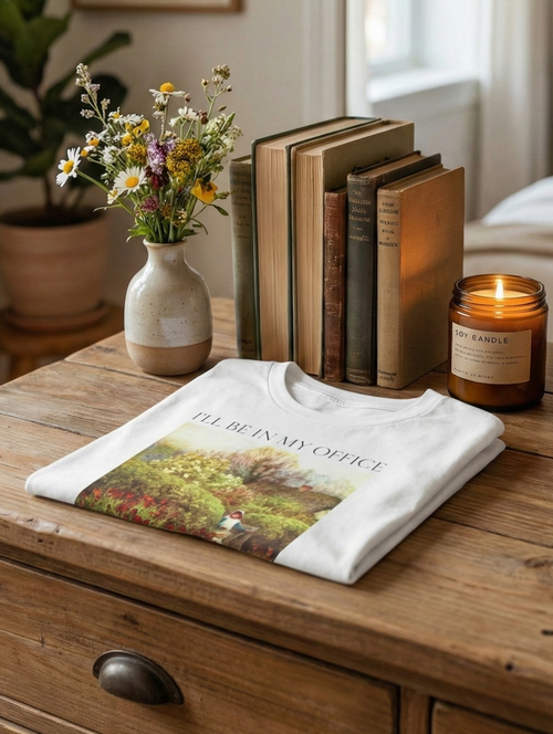 I'll Be In My Office' Victorian Garden Women's Tee